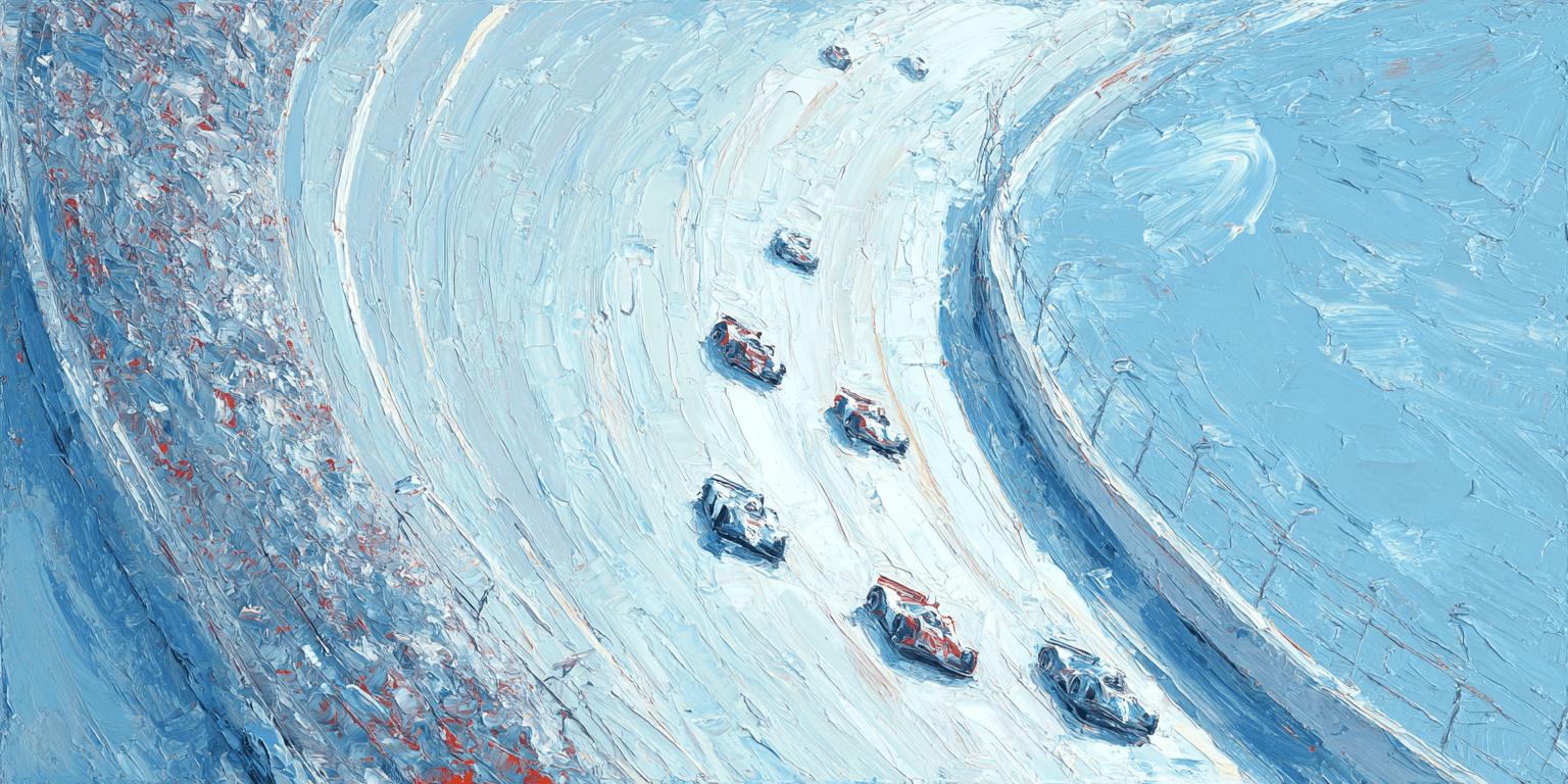 Race track painting