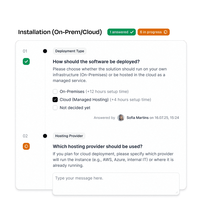 Dynamic forms in leadtime
