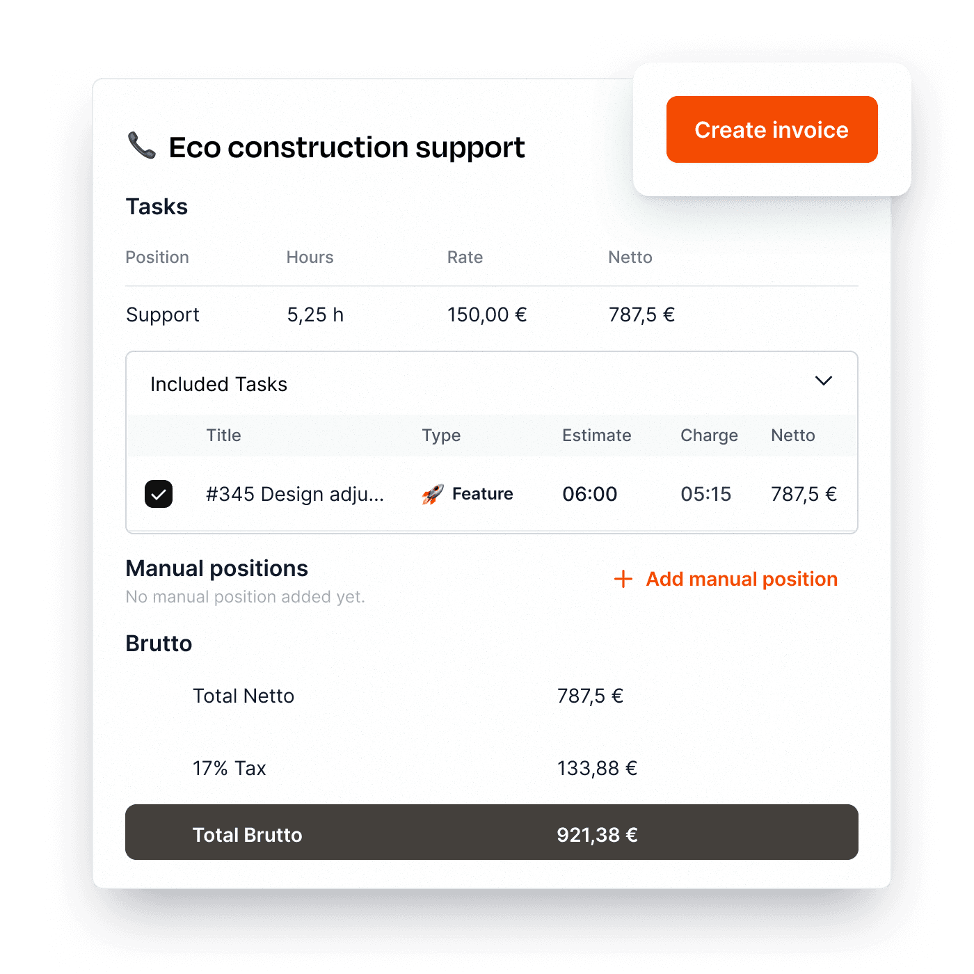Invoice draft